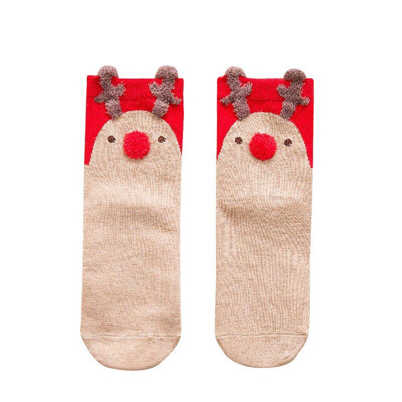 Christmas Socks Santa Claus Kids Unisex Xmas Funny Socks FOR Girl: B
