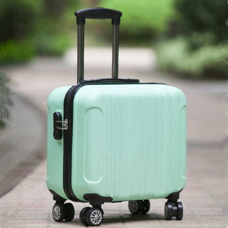 Business travel small suitcase 16 inch stewardess boarding case universal wheel 17 inch trolley case male and female code lock