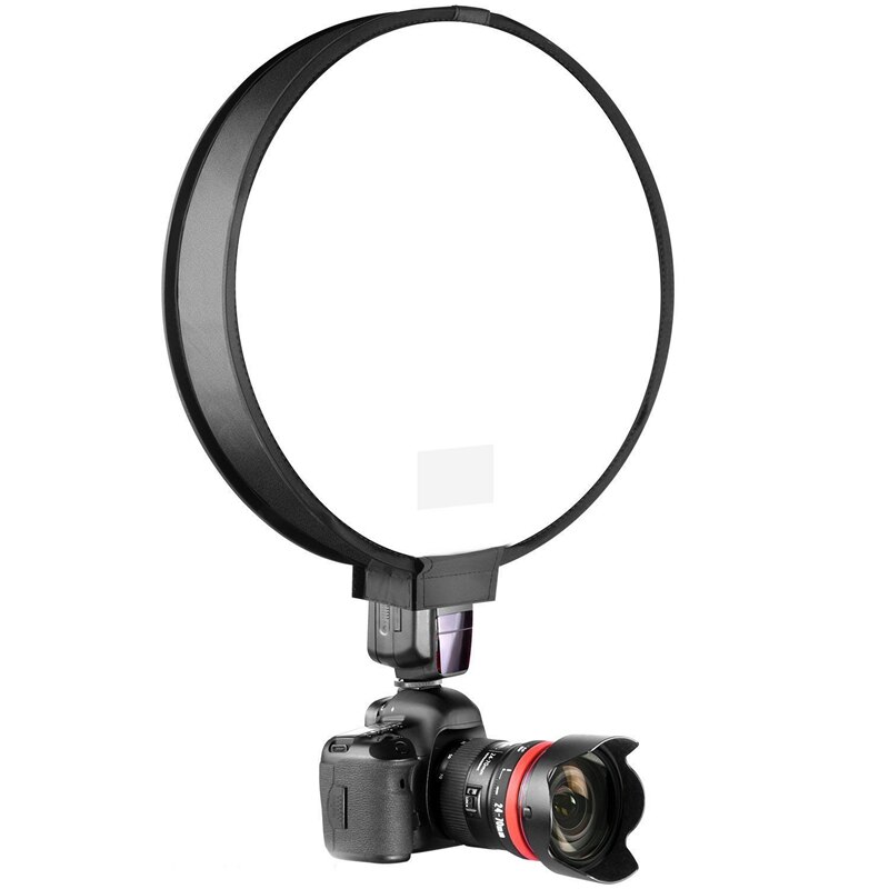 40cm redondo universal speedlight portátil softbox flash difusor em-superior caixa macia para câmera