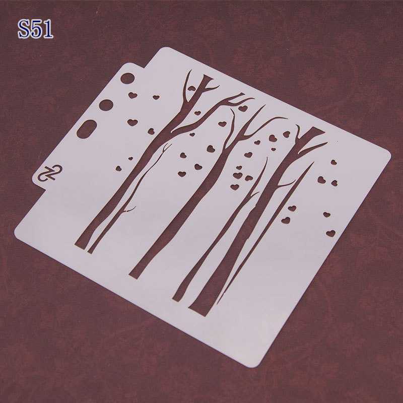 Jul snöflinga rådjur gör själv lager stenciler mall för väggmålning scrapbooking stämplingshantverk: S51