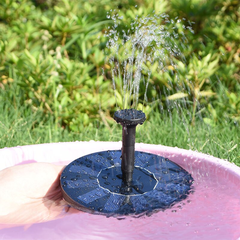 Mini Solar Powered Fountain Waterfall for Garden Pool Pond Bird Bath Bird Feeder Water Floating Fountain For Garden Decoration