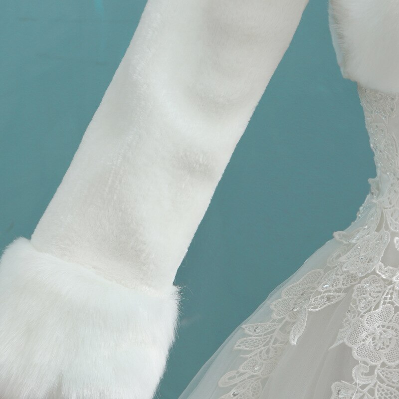 Feather robe women Faux fur coat Bridal fur shawl Peleryna mariage femme Shrugs for women Long sleeve Wedding Jacket