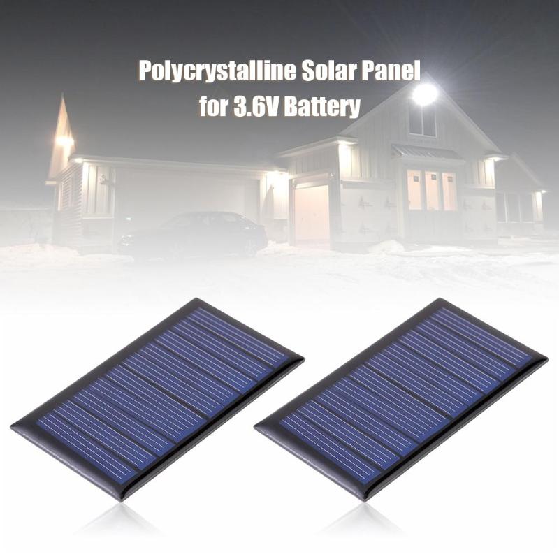 VODOOL Outdoor Solar Advertising 0.3W 5V 60mA Solar Panel Polycrystalline Solar Cell Panel for 3.6V Battery Charger Accessories