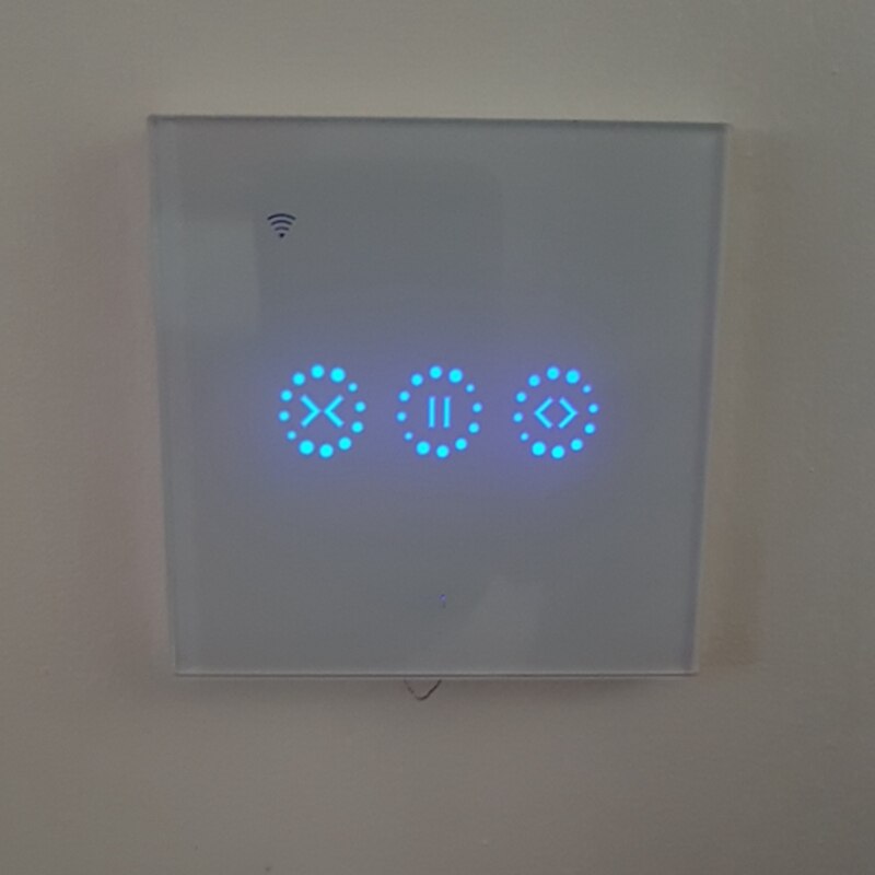 Eu-stekker, slimme wifi-elektrische drukknop voor slimme jaloezieën, gordijnschakelaar voor ewelink-app, spraakbesturing via alexa echo, google home bli