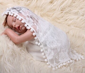 45*45cm , stretch blonder wrap, rekvisitter til baby fotografering nyfødt fotografering rekvisitter fotografi baggrund: Hvid