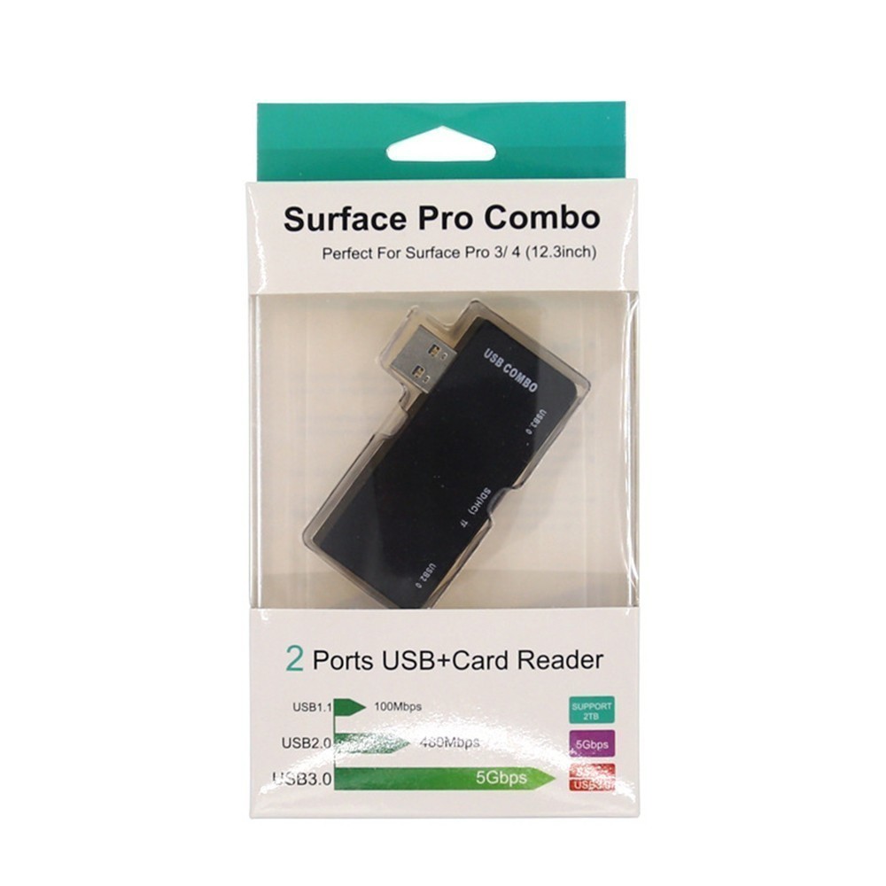CHYI USB 3,0 Hub Accesorios para ordenador lector de tarjetas adaptador divisor Usb 3,0 con ranura para tarjeta SD/TF Micro USB para Laptop Surface Pro