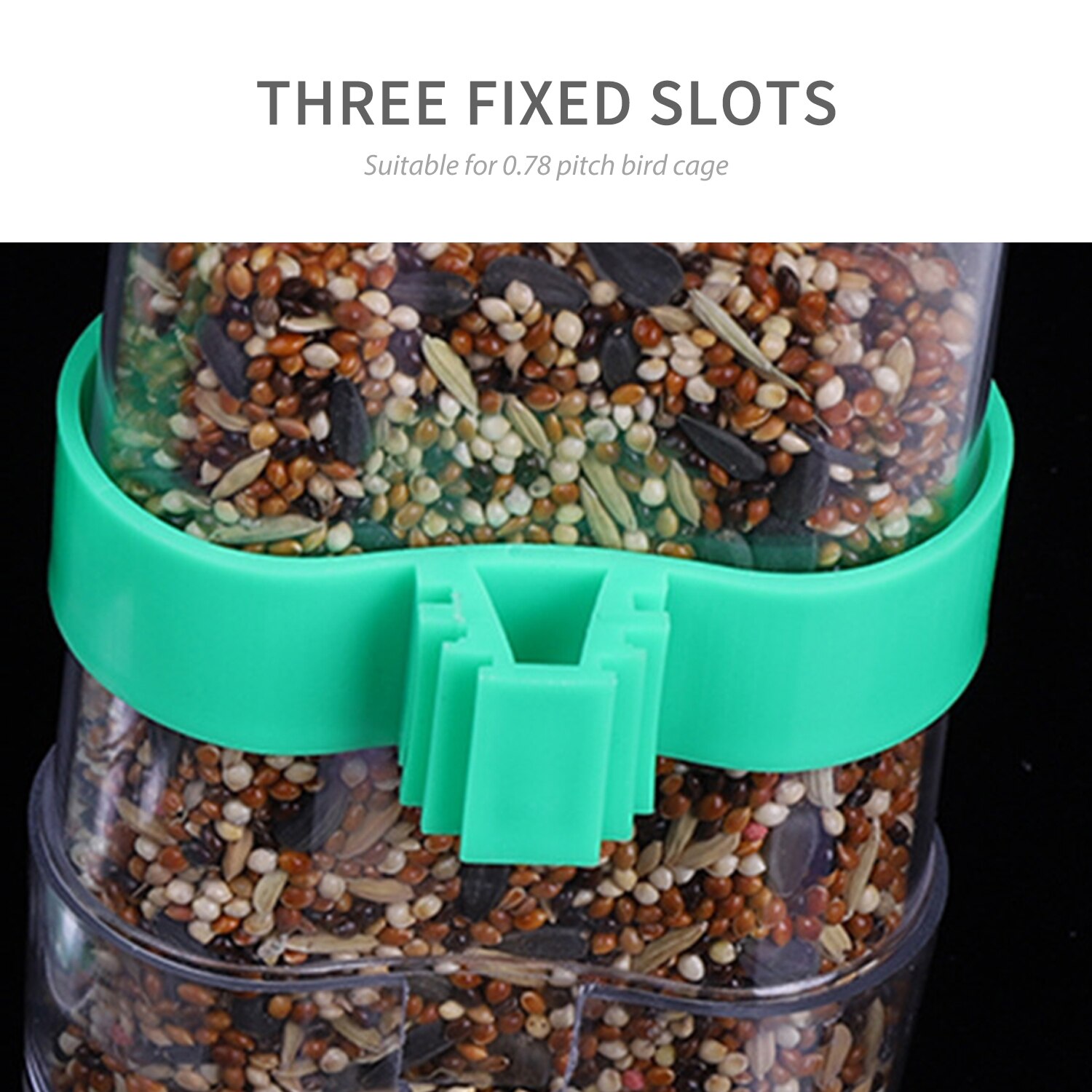 Automatic Bird Feeder for Cage Dry Food Dispenser Bird Seed Food Water Feeding Feeder Dispenser for Parrot Bird Squirrel