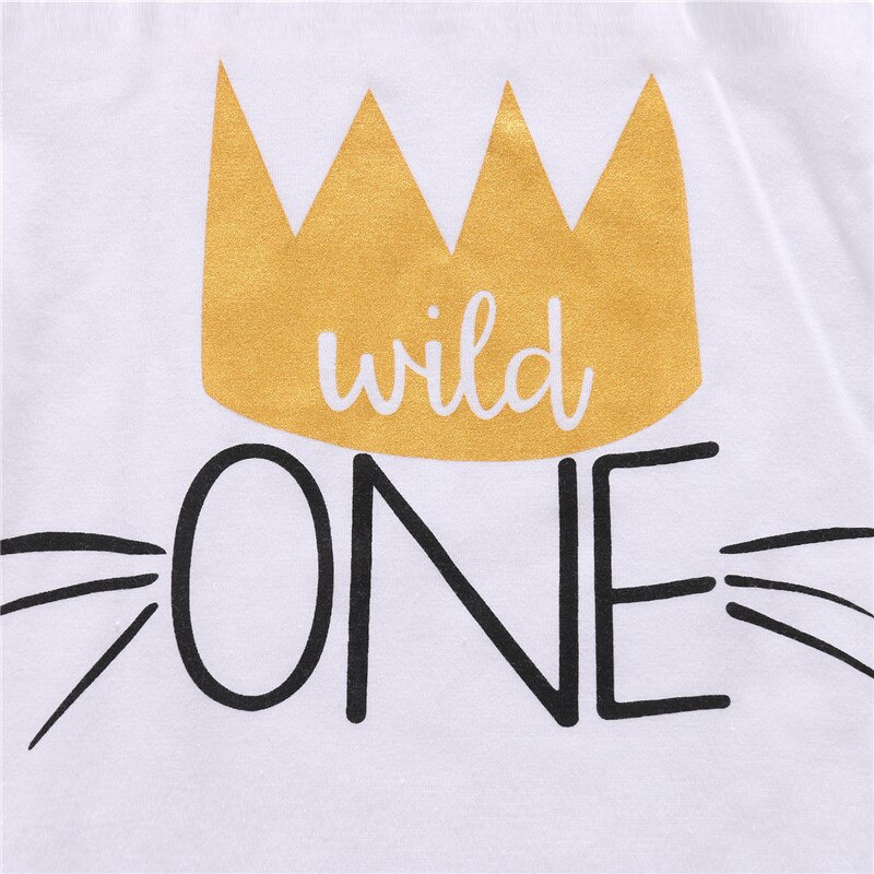 Kurzarm Baby Kinder Sommer T-shirt 1ST Birthday Krone Druck nette Tops T Für Jungen Mädchen Kleinkind Baby T-shirt Tops