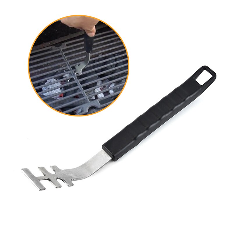 Barbecue Universele Rvs Grill Rooster Lifter Grid Lifter Oppervlakken Handling Lifter Grijper Voor Meest Houtskool Grills