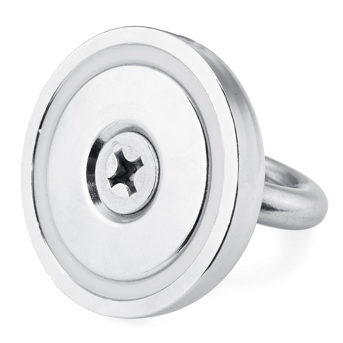 D48mm Strong Powerful Neodymium Magnet Hook Salvage Magnet Sea Fishing Equipments Holder Pulling Mounting Pot with ring