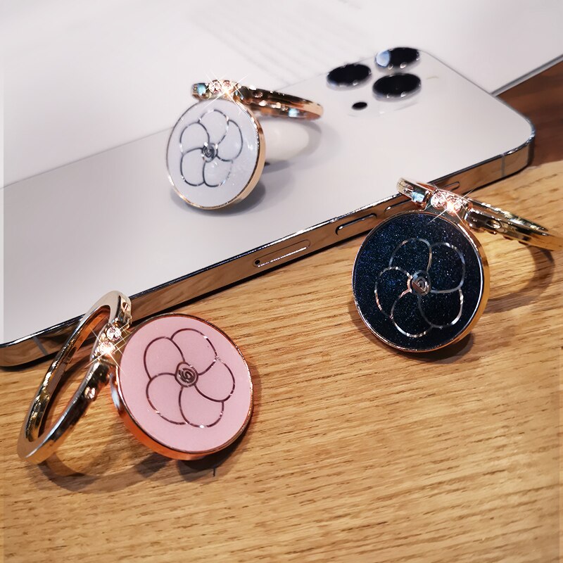 Diamantring mobiltelefon holder metal ring mobiltelefon holder velegnet til iphone huawei samsung universal stander