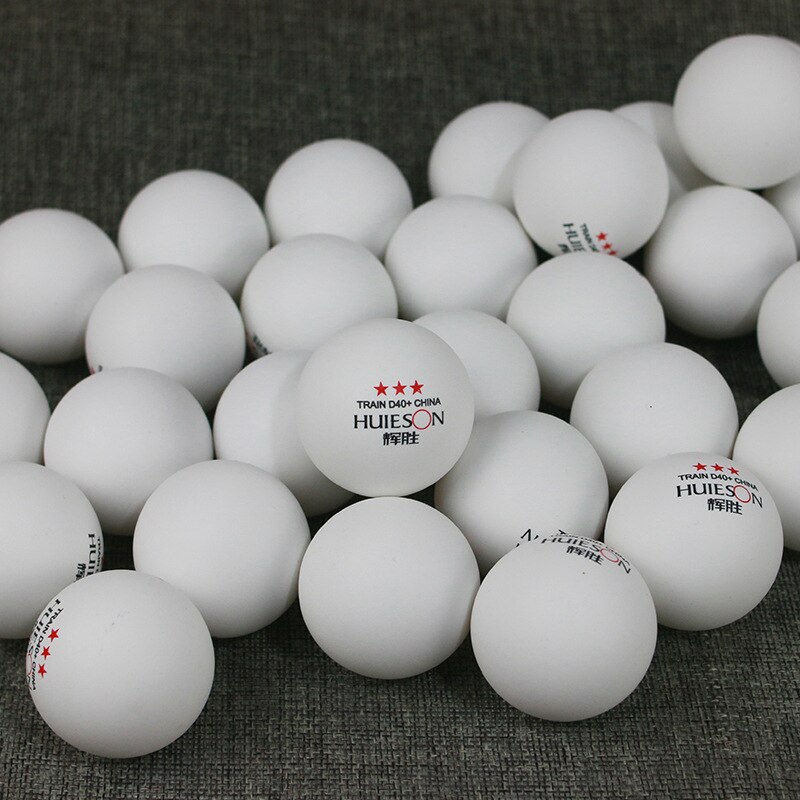 50 stk/pakke 40+ 2.8g huieson bordtennisbolde 3 stjernede abs plastmateriale ping pong bolde bordtennis træningsbold: 50 stk hvid