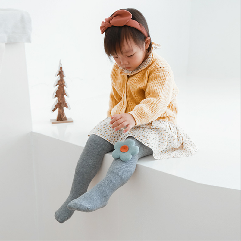 Girls Tights Princess flowers Baby Girl's One-Piece Pantyhose Baby spring Autumn winter Style Trousers winter Stockings