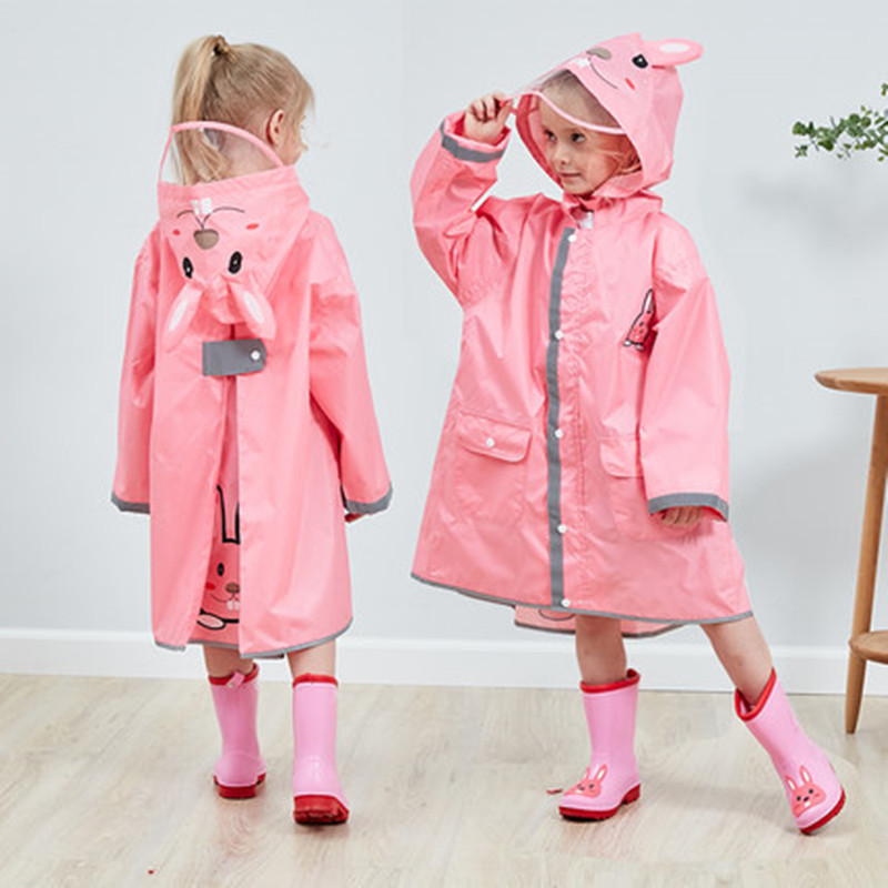90-145CM imperméable imperméable pour enfants enfants bébé manteau de pluie poncho garçons filles élèves de l'école primaire pluie poncho veste