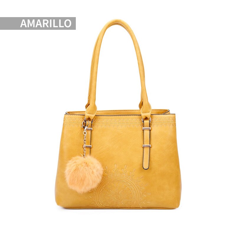 Giovanna Milano Bolso mediano de hombro con cremallera y bordados bohemian para chicas Bolsos de mano dibujo totem embossing atrapasueños vintage bolsillo compartimiento escolar viaje oficina casual mujer T10861