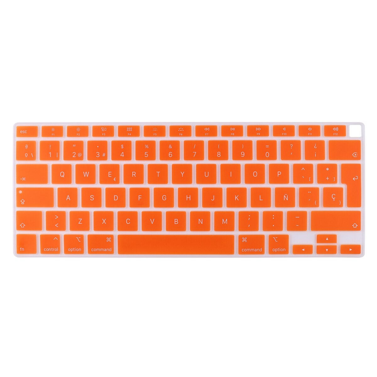 UNS/EU Geben Typ Spanisch/Russisch/Französisch Englisch Tastatur Abdeckung Für MacBook Air 13 A2179 A2337 touch ID Transparent Haut: EU Spanish orange