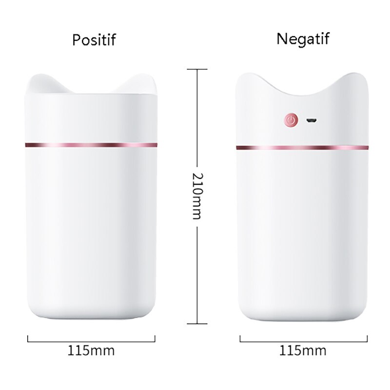 USB Humidifier Air Aromaterapi Difuser Pelembab Penjernih Udara Air Purifier Atomizer 1400Ml for Car Home Office