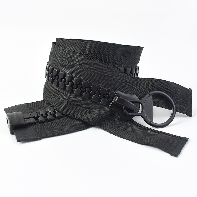 20 # Meetee 60/75/80/100/150/200 cm extra grote hars rits donsjas jas open ritsen vervangbare ritssluiting reparatie accessoires: Black / Option11