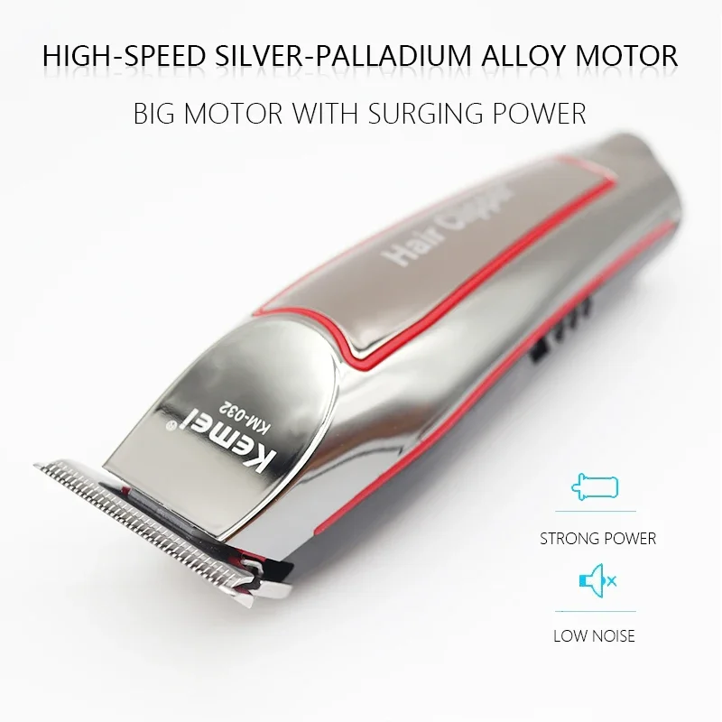 Kemei KM-032 Macchina per tagliare i capelli professionale toelettatura rifinitore per uomo Finitura Taglio di capelli senza fili clipper Rasoio elettrico Barba