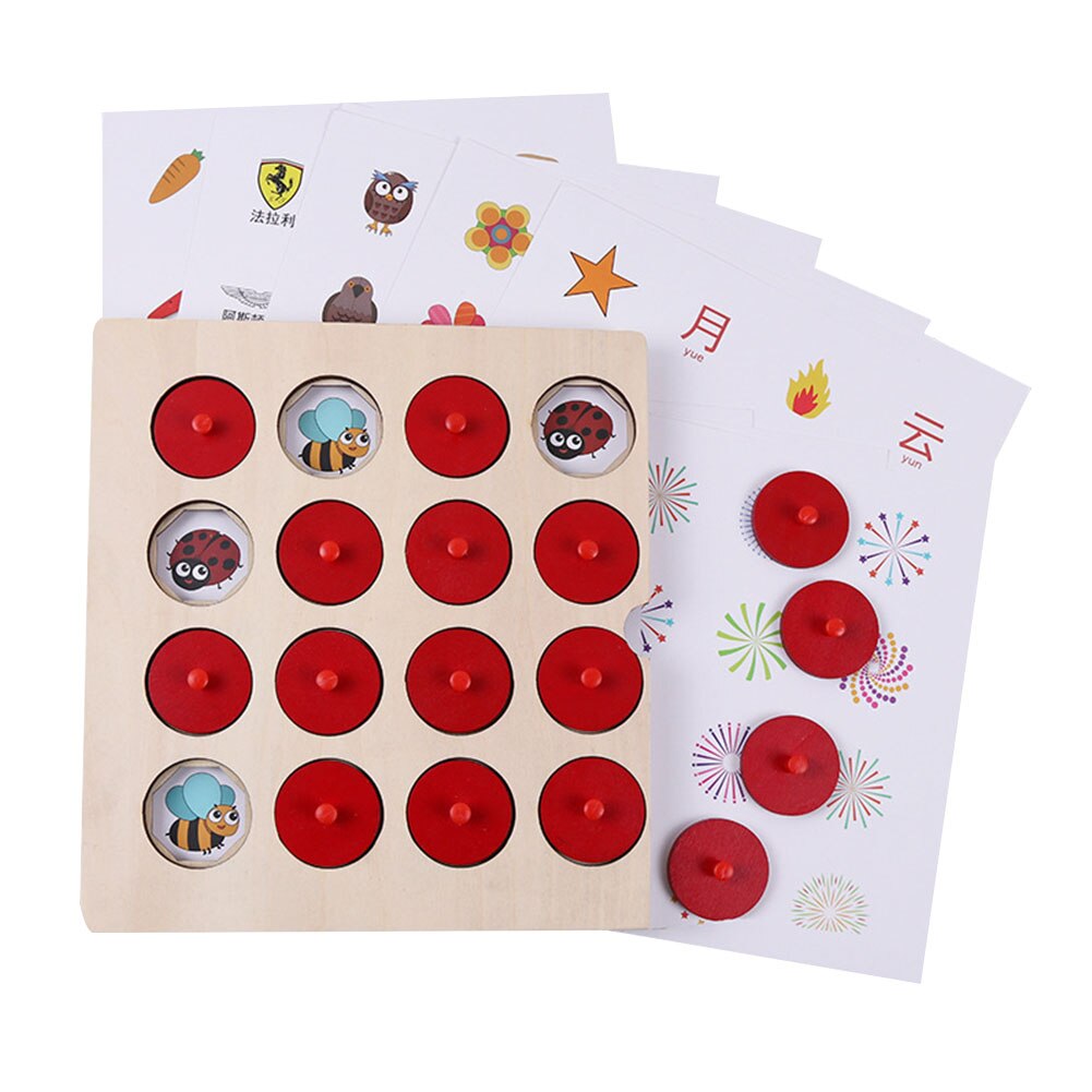 Logical Thinking Early Educational Brain Teaser Memory Chess Edges Smooth Family Party Table Kid Intelligence Wooden Game Funny