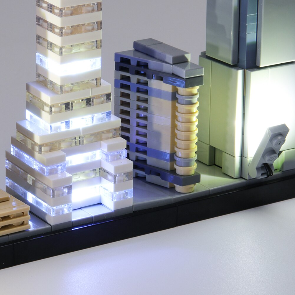 Adults Hand Eye Coordination Intelligence Development Multifunction LED Light Up Kit Easy Install 21028 Architecture