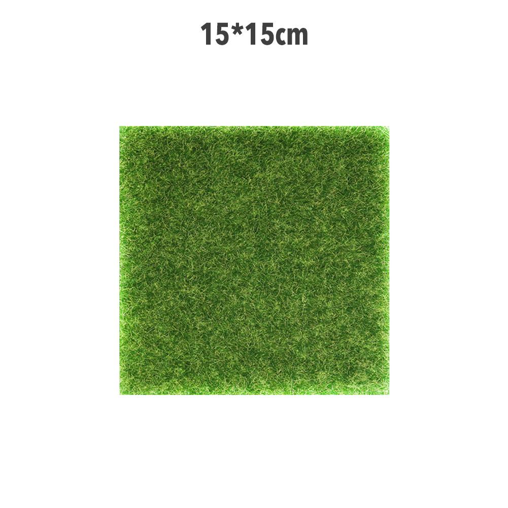 Groene Kunstmatige Gazons Gras Mat Outdoor Tuin Landschap Gras Turf Tapijten Balkon Gras Mat Voor Thuis Vloer Bruiloft Decoratie: 15x15cmx 1cm