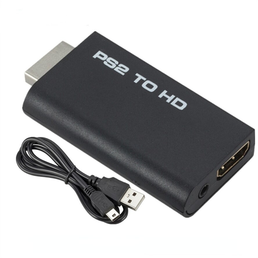 Hdmi-Compatibel Adapter Voor PS2/Wii Naar Computer Laptop/Desktop, Hdtv, Monitor, display Converter, Met 3.5Mm Jack, Ondersteuning 1080P