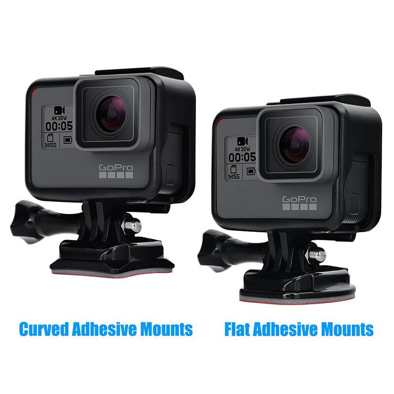 Adhesive Mounts For GoPro 7 6 5 4 3 Curved Flat Mounts 3M Sticky Pads for Go Pro Yi SJCAM Action Camera Helmet Board Car