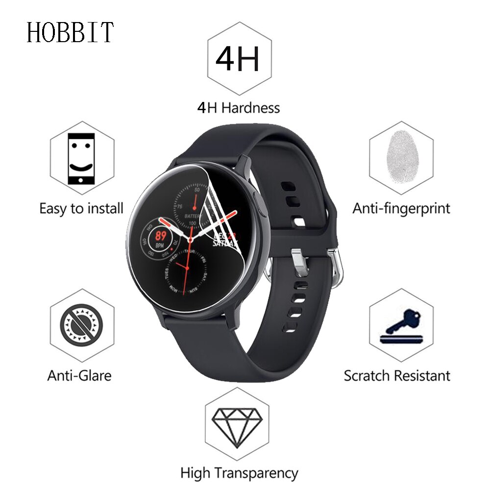 3Pcs Protective Film For LEMFO SG2/S20 1.4 Inch Smart Watch Wristband Bracelet Full Screen Protector Hydrogel Film Not Glass