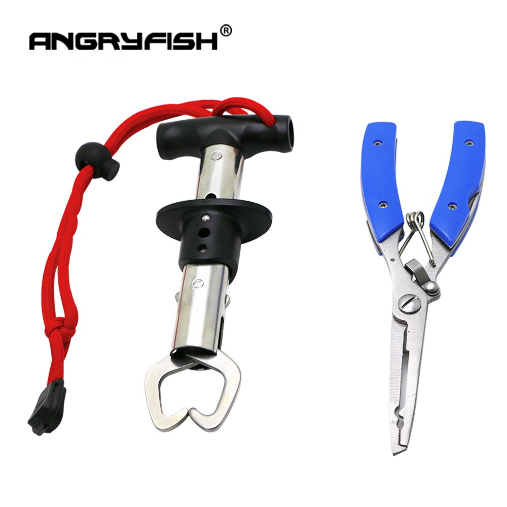 ANGRYFISH Vissen Tool Set Omvat Rvs Vissen Grip Vis Controller + Multi-Functies Vishaak Line Tackle Tangen