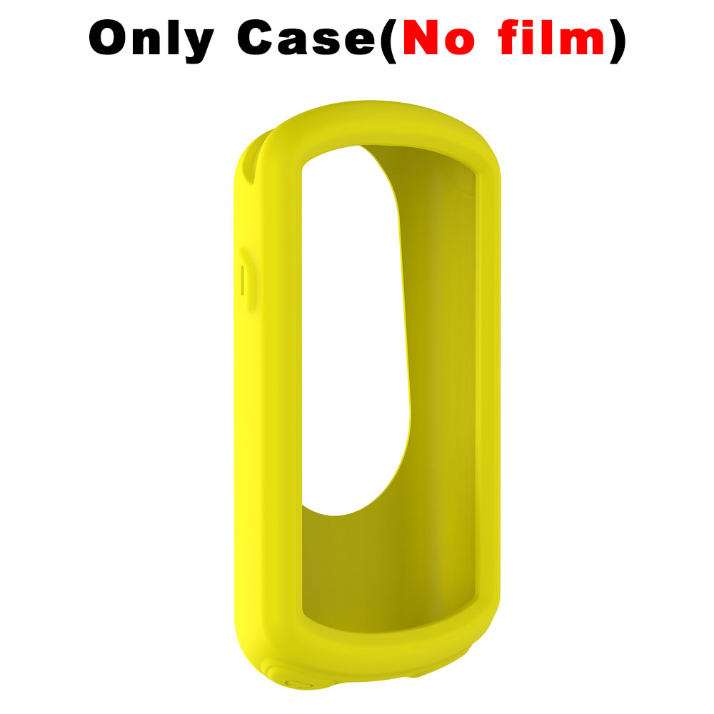 Funda protectora de silicona 2 en 1 para ordenador de bicicleta Garmin Edge 1030 + película de vidrio para Edge 1030 Plus: XXL / Plata