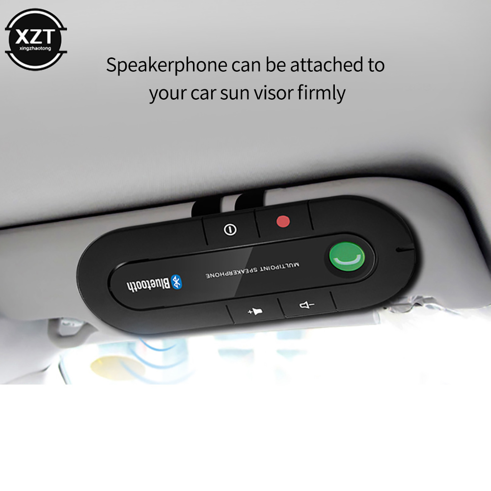 Altavoces inalámbricos Bluetooth para coche, Kit de manos libres, Altavoz Bluetooth, visera solar, reproductor MP3, accesorios para coche