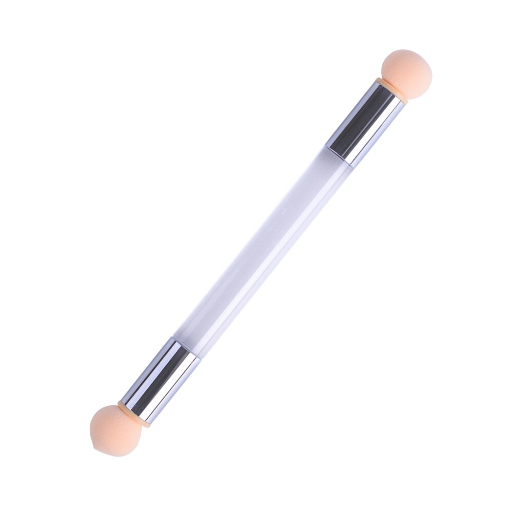 Full Beauty cepillo para uñas con gradiente de puntilla, esponja redonda para cabeza puntiaguda, accesorios para manicura artística con pintura de colores para recoger diamantes de imitación CH023: C