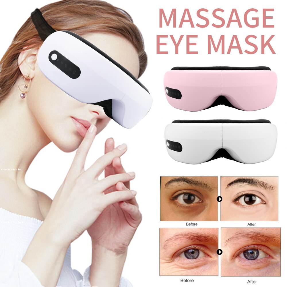 Elektrische Trillingen Bluetooth Eye Massager Eye Care Apparaat Rimpel Vermoeidheid Verlichten Trillingen Massage Compressanti Donkere Cirkel
