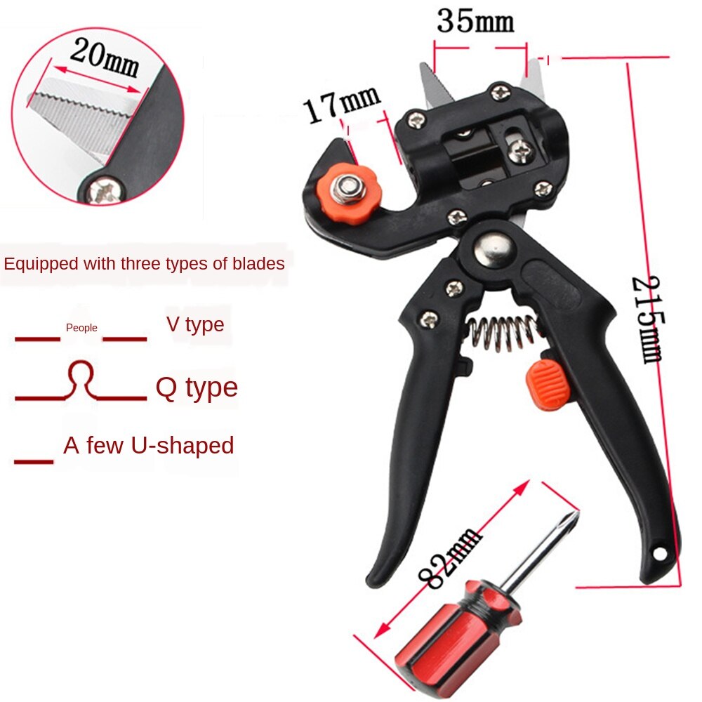 Multifunctional Garden Bonsai Fruit Tree Pruning Scissors Tools Set For Home Grafting Farming Plant Labor-Saving Shears