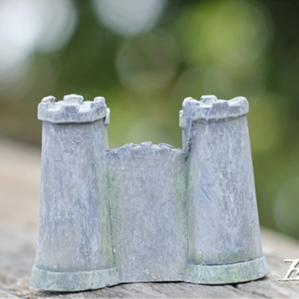 4pcs Castle sand sculpture fairy garden miniatures resin craft Moss micro landscape decoration stone miniature jardin figurines