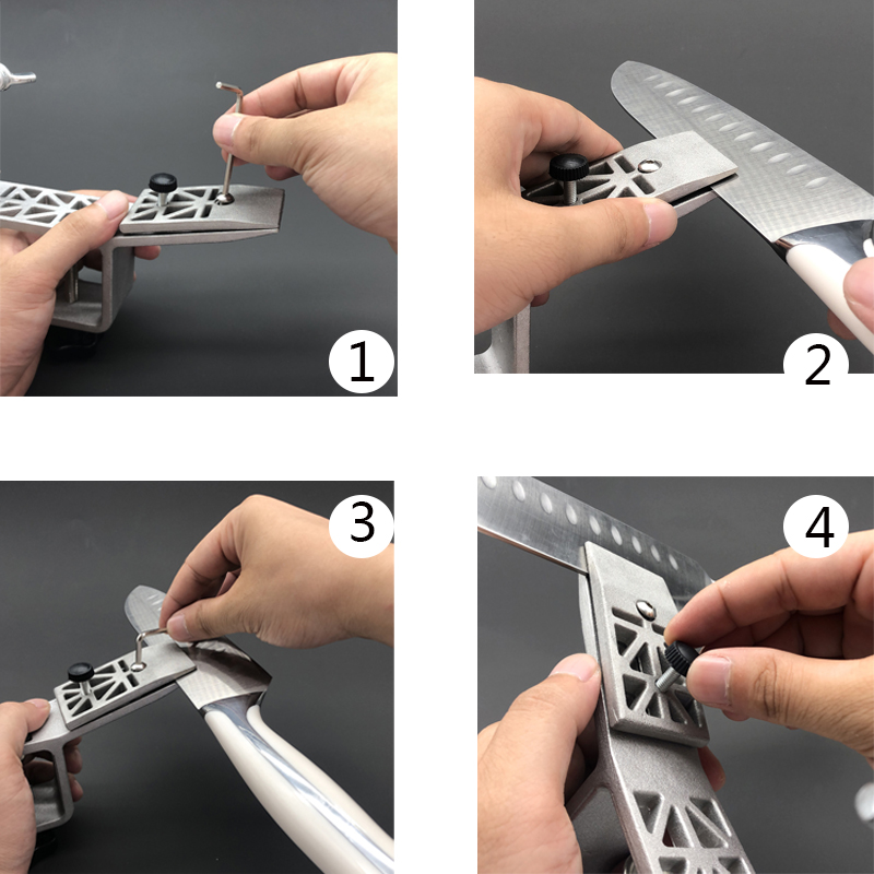 Fixed angle knife sharpener Aluminum alloy whetstone sharpening stone kitchen system sharpener tool grind any tool