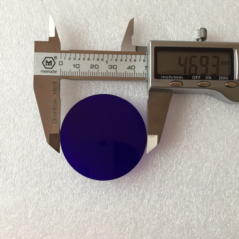380nm UV IR filtre passe ZB2 BG3 47*2.0mm double passe-bande Violet verre