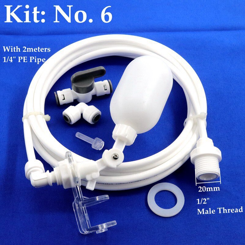 Fish Tank Hydrating Device Kits Automatic Filling Water Floating Ball Valve Aquarium Water Level Control System: Yellow