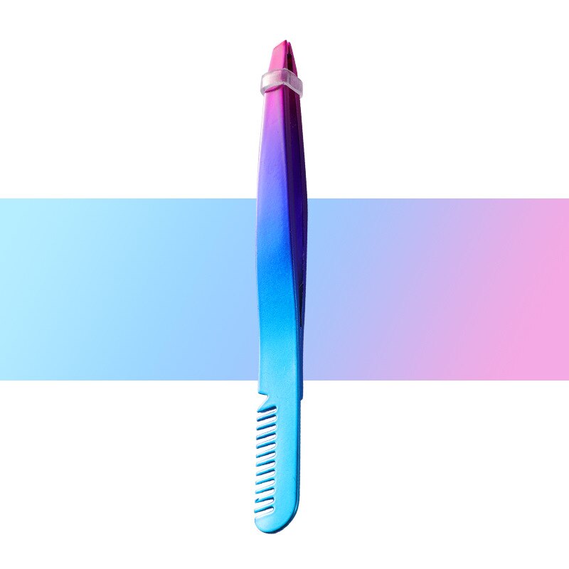 1PC Eyebrow Tweezers Eyelash Extension Sticker Volume Tweezers Bulk Accessories Stainless Steel Lash Tweezer Makeup Tools: 8