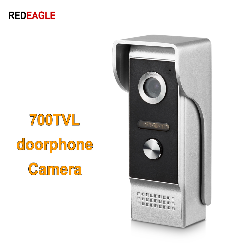 Redeagle  hd 700 tvl metal shell farve udendørs kamera enhed til kablet hjemmevideo dørtelefon intercom adgangssæt