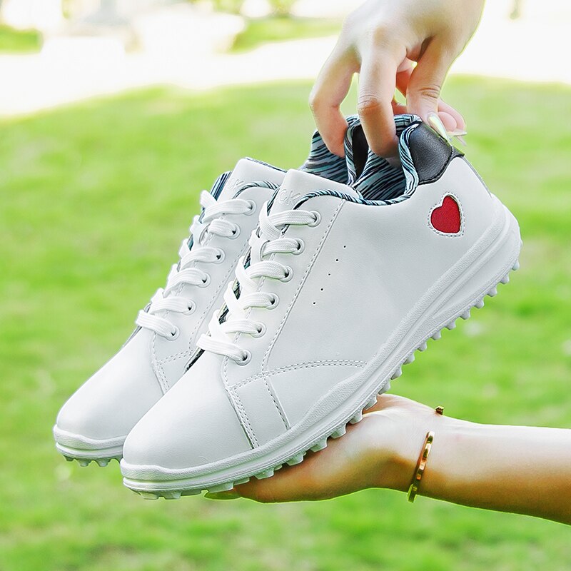 Waterproof Golf Shoes Women Girls Golf Training Sport Shoes Female Spiked Golf Shoes Kids Women Athletics Walking