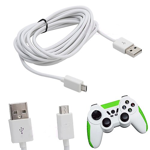 Long Micro USB Charge Charging 3 Meter Power Cable Newest Charger Charge Cable Cord for PS4 Xbox One Controller