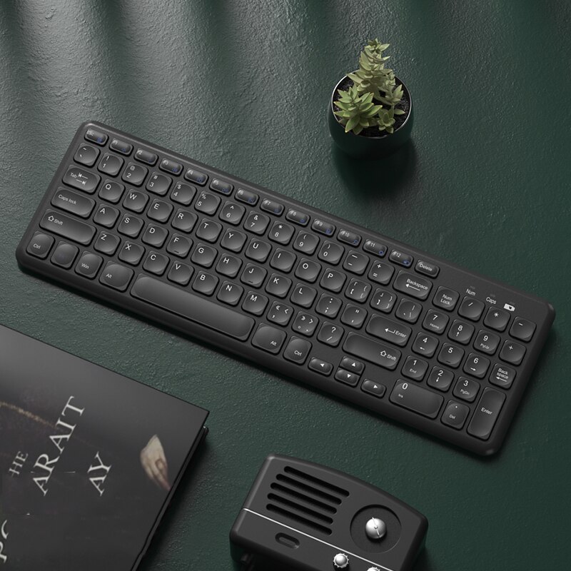 2.4G Wireless Keyboard Mouse Set For Laptop Computer PC Gamer Slient Gaming Keyboard Mouse Combo Computer Keyboard Keypad Xiaomi: Black Keyboard