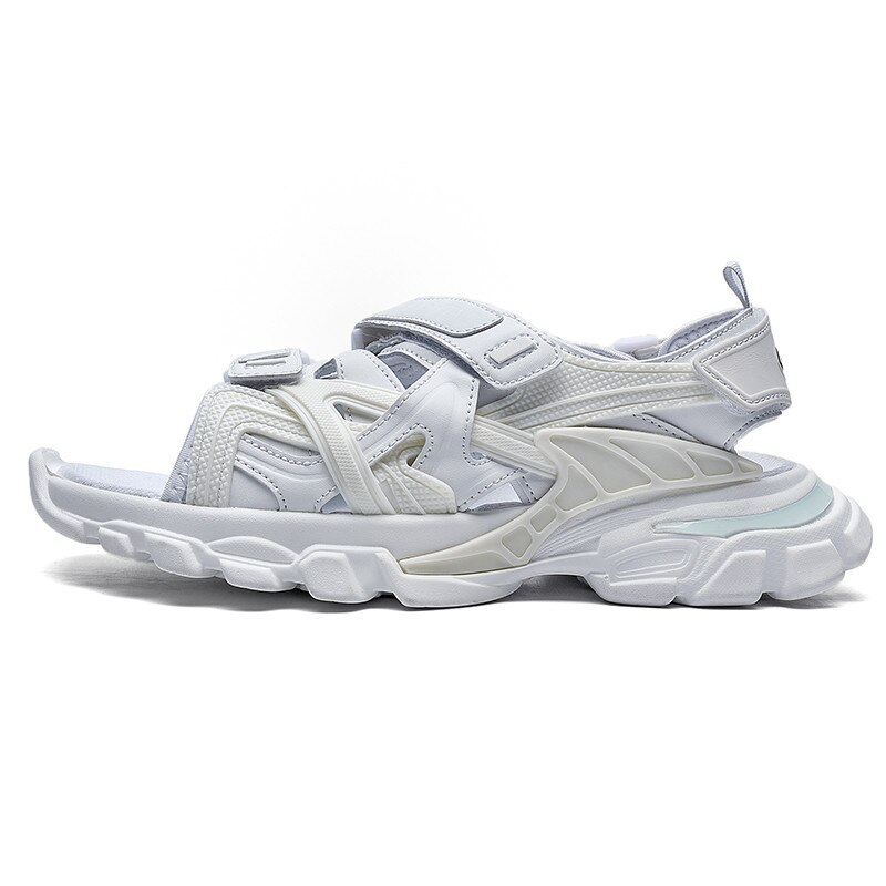 Sandales de plage pour hommes et femmes, chaussures d&#39;été plates, antidérapantes, , , pour Couple: WHITE / 39