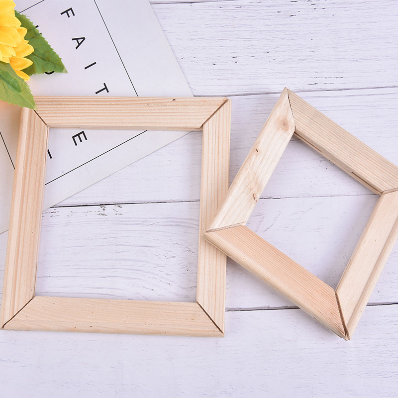 1pc Handmade Painting Landscape With Wooden Photos frame Frame 15-20cm Long