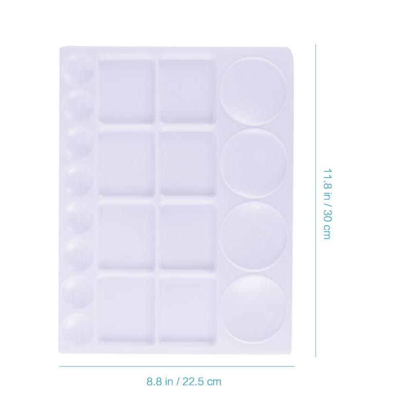 Practical Plastic Useful Orthogon Mixing Painting Tray Watercolor