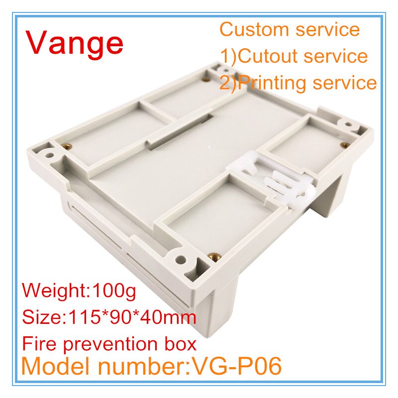 1pcs/lot mold injection electronic junction box 115*90*40mm ABS plastic enclosure diy housing for industrial control product
