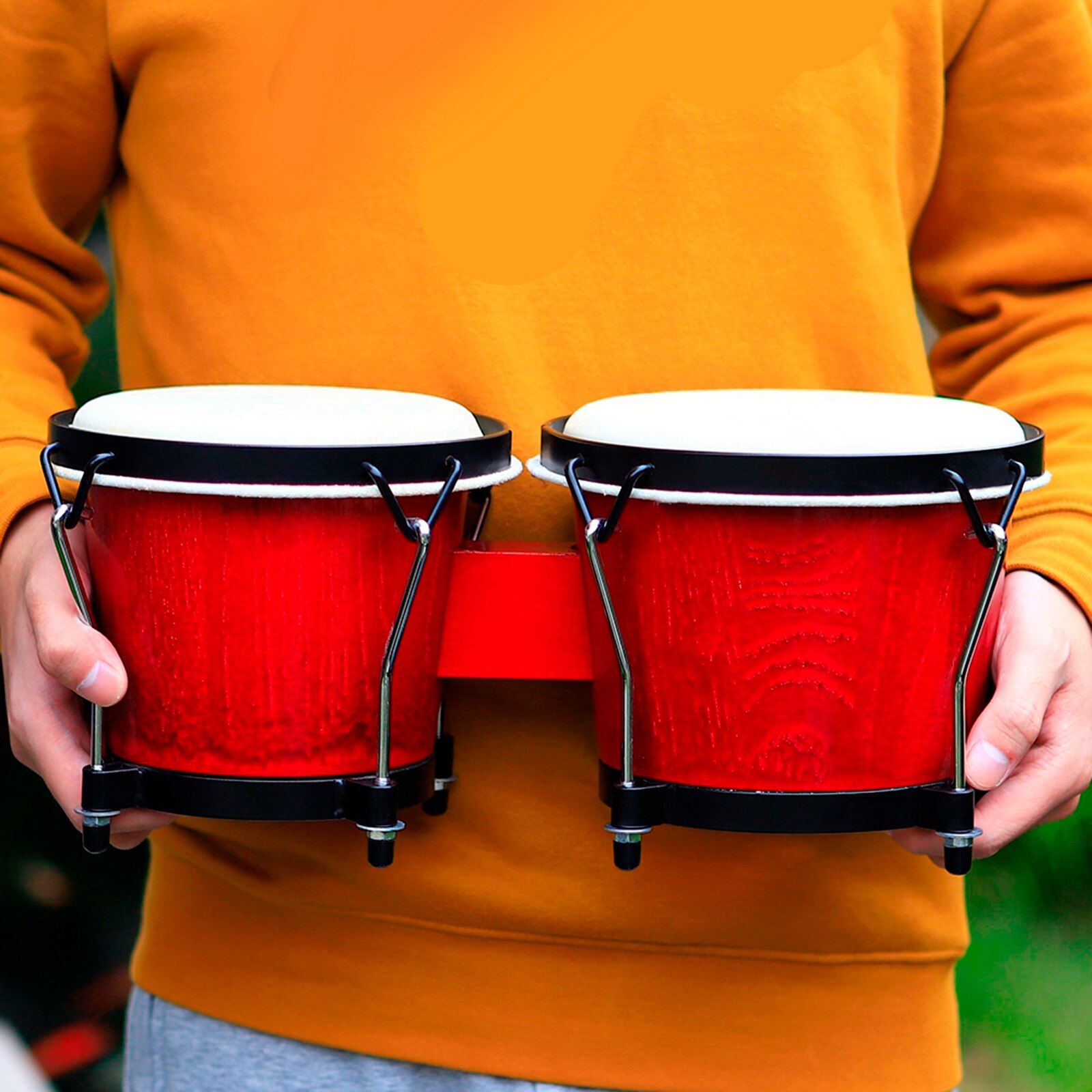 Finest Djembe Mini Bongo Drum Clear Sound for School Toys Xmas