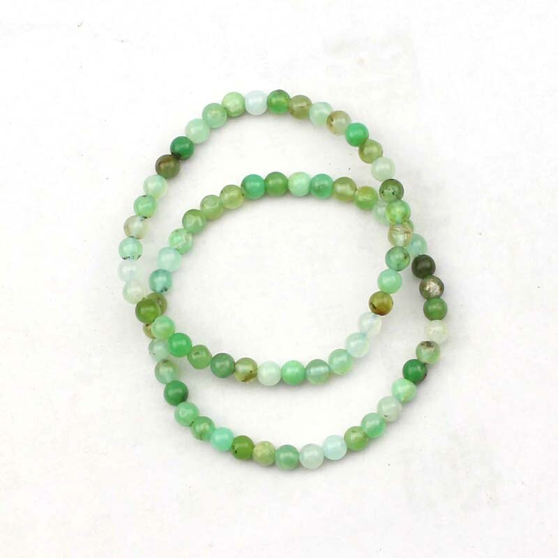 5 Mm Natuurlijke Chrysopraas Stenen Kralen Armband Natuurlijke Edelsteen Armband Diy Armband Voor Vrouw !